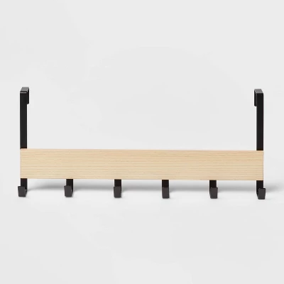 Large Over The Door Hook With Wood 6 Hooks - Brightroom™ - Image 4