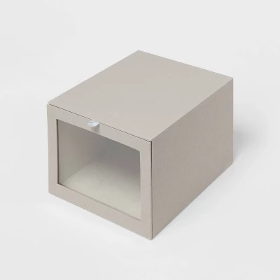Hardside Fabric Front Open Bin Gray - Brightroom™ - Image 3