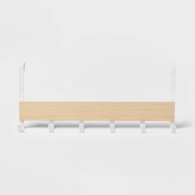 Large Over The Door Hook With Wood 6 Hooks - Brightroom™ - Image 5