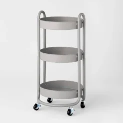 3 Tier Round Metal Utility Cart - Brightroom™ -Brightroom GUEST a3f8786e 2813 41c1 b303 d6f067556317