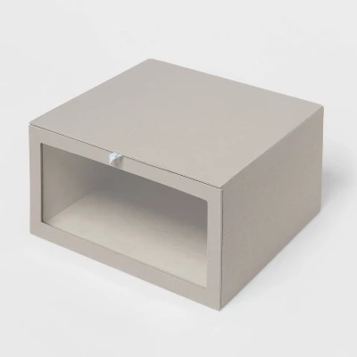 Hardside Fabric Front Open Bin Gray - Brightroom™ - Image 4
