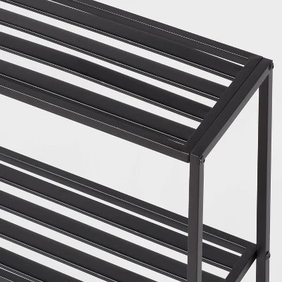 Tall Wall Shelf Black Metal - Brightroom™ - Image 2